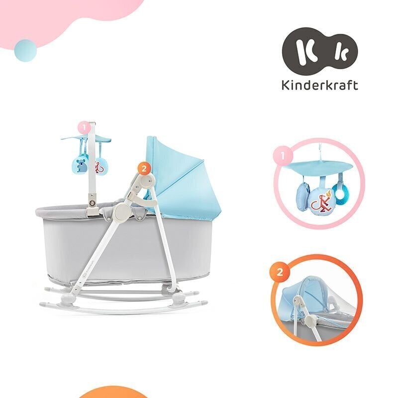 Lamamistool-kiik KinderKraft 5in1 Unimo Up, sinine цена и информация | Beebi lamamistoolid | hansapost.ee