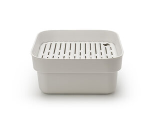 Емкость для мытья посуды с лотком для сушки Light Grey цена и информация | Столовые и кухонные приборы | hansapost.ee