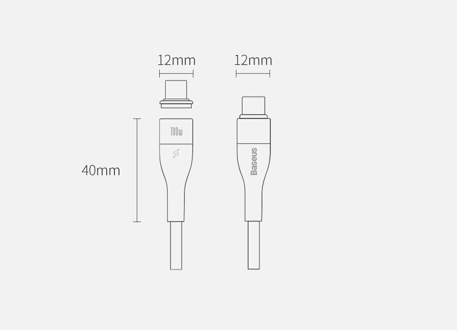 Baseus Zinc USB Type C - USB Type C цена и информация | Mobiiltelefonide kaablid | hansapost.ee