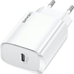 Usams CC131TC02 сетевое зарядное устройство USB-C / 20W / 3A белое цена и информация | Зарядные устройства для телефонов | hansapost.ee