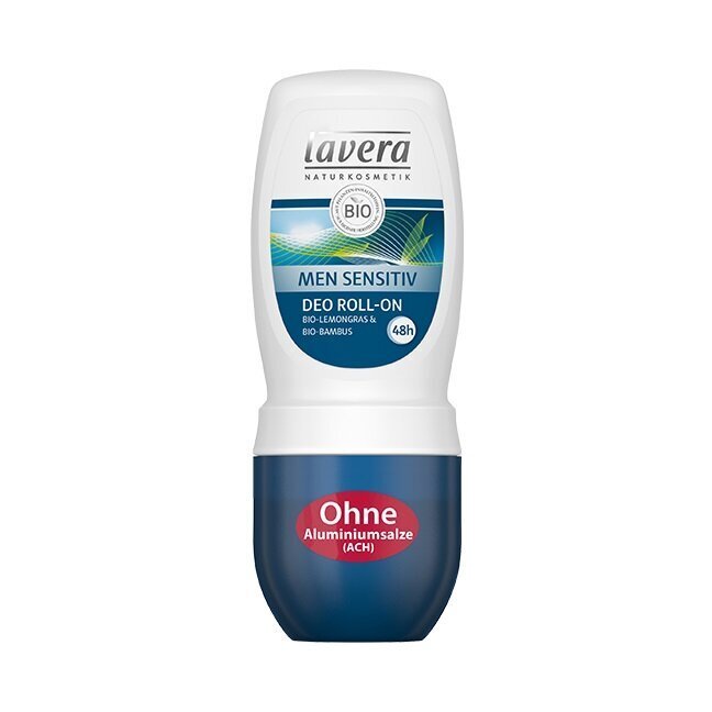 Rulldeodorant meestele 24 h Lavera Men Sensitive 50 ml price and information | Deodorandid | hansapost.ee