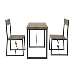 Комплект для столовой SoBuy OGT19-N, коричневый/черный цена и информация | Комплекты мебели для столовой | hansapost.ee