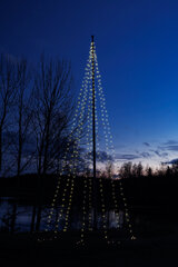 Jõulutulede valguskett lipumastile Finnlumor, 400 LED hind ja info | Jõulutuled | hansapost.ee