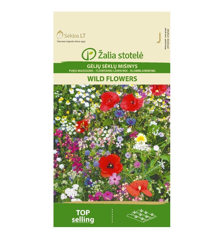 Lillesegu Wild Flowers Žalia stotelė 10,0 g цена и информация | Lilleseemned | hansapost.ee