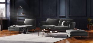 Pehme mööbli komplekt Cosmopolitan Design Vienna, tumehall samet hind ja info | Pehme mööbli komplektid | hansapost.ee