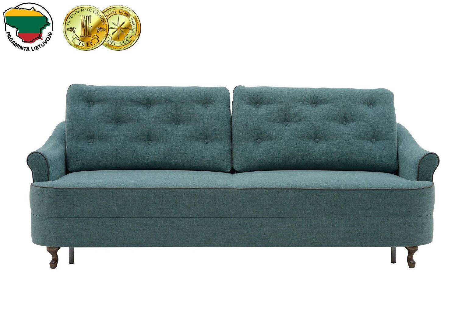 Pehme mööbli komplekt Lauksva 3 + 1 Melanie, sinine цена и информация | Pehme mööbli komplektid | hansapost.ee