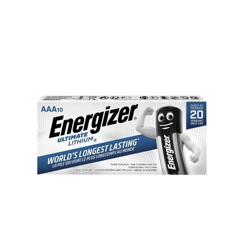 Energizer patareid Ultimate Lithium AAA, 10 tk. цена и информация | Patareid | hansapost.ee