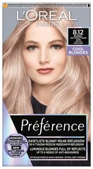 Kauapüsiv juuksevärv L'Oréal Paris Preference, 8.12 Alaska hind ja info | Juuksevärvid | hansapost.ee
