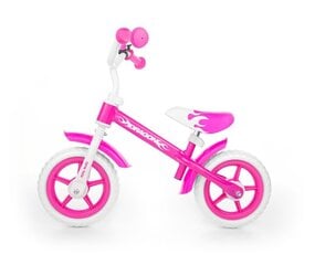 Tasakaalu jalgratas Milly Mally Dragon, roosa hind ja info | Jooksurattad lastele | hansapost.ee