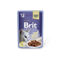 Konserv kassidele Brit Premium Cat Delicate Beef in Jelly 85g x 24 tk цена и информация | Консервы для кошек | hansapost.ee