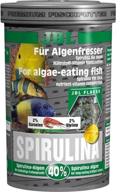 Taimne sööt kaladele JBL Spirulina Premium 1000 ml hind ja info | Kalade toit | hansapost.ee