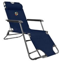 Туристическое кресло-шезлонг Spokey Tampico, синее цена и информация | Шезлонги | hansapost.ee
