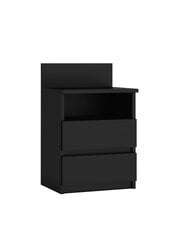 Тумбочка ADRK Furniture Puna P1, черная цена и информация | Прикроватные тумбочки | hansapost.ee