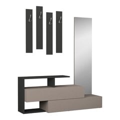 Комплект мебели для прихожей Kalune Design 855, 137 см, серый/бежевый цена и информация | Комплекты в прихожую | hansapost.ee