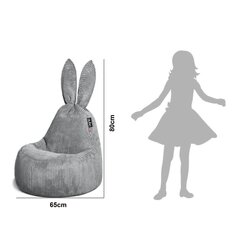 Kott-tool Qubo™ Baby Rabbit, gobelään, kollane hind ja info | Kott-toolid, tugitoolid ja tumbad lastele | hansapost.ee