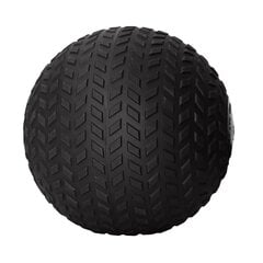 Слэм мяч (23 см) для кросфита & фитнеса с протектором комфортной хватки SportVida, 8 кг, черный цена и информация | Медболы | hansapost.ee