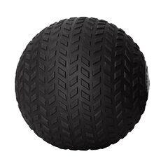 Слэм мяч (23 см) для кросфита & фитнеса с протектором комфортной хватки SportVida, 10 кг, черный цена и информация | Медболы | hansapost.ee