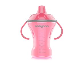 Детская бутылочка BabyOno Natural Nursing, 260 мл, 1457, розовый цена и информация | BabyOno Приспособления для кормления | hansapost.ee