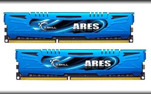 G.Skill DDR3 16ГБ (8GBx2) 2400МГз, CL11, ARES Dual (F3-2400C11D-16GAB) цена и информация | Объём памяти | hansapost.ee