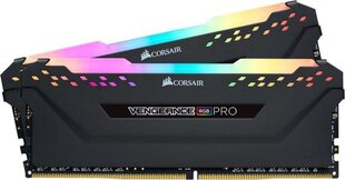 Corsair Vengeance RGB PRO DDR4, 2x8GB, 3600MHz, CL18 (CMW16GX4M2C3600C18) цена и информация | Объём памяти (RAM) | hansapost.ee