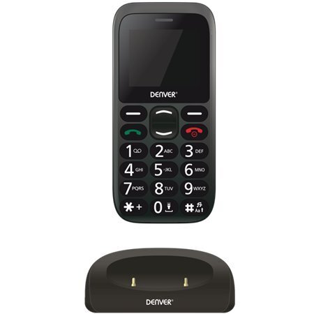 Mobiiltelefon Denver Bas-18300M, Dual SIM, Must цена и информация | Telefonid | hansapost.ee