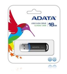 USB карта памяти A-data C906 32GB USB 2.0, черная цена и информация | USB накопители данных | hansapost.ee