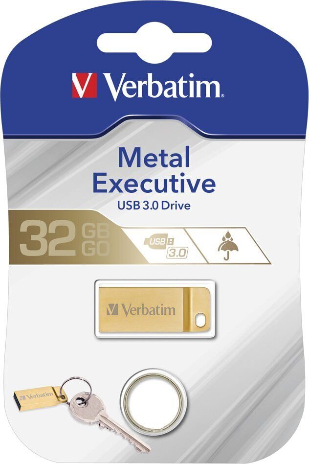USB-pulk Verbatim Executive Kuldne 32 GB hind ja info | Mälupulgad | hansapost.ee