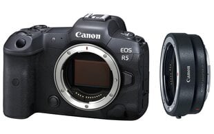 Canon EOS R5 Body + Mount Adapter EF-EOS R цена и информация | Фотоаппараты | hansapost.ee