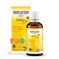 Weleda Massaažiõli beebide kõhule 50 ml цена и информация | Косметика для мам и детей | hansapost.ee