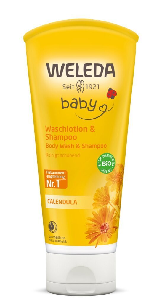 Weleda Calendula Baby Shampoo 200 ml цена и информация | Laste ja ema kosmeetika | hansapost.ee