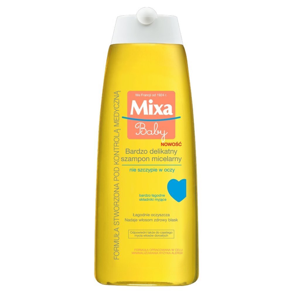 Mitsellaarne šampoon lastele Mixa Baby 250 ml цена и информация | Laste ja ema kosmeetika | hansapost.ee