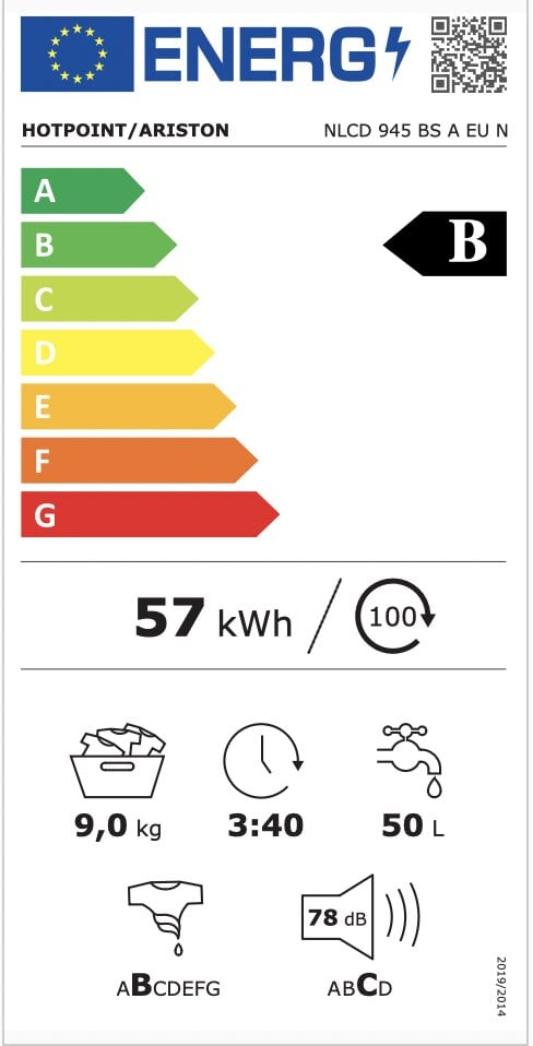 Hotpoint-Ariston NLCD945BSAEUN цена и информация | Pesumasinad | hansapost.ee