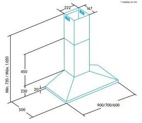 Эдеса ECP-7611 X цена и информация | Вытяжки на кухню | hansapost.ee