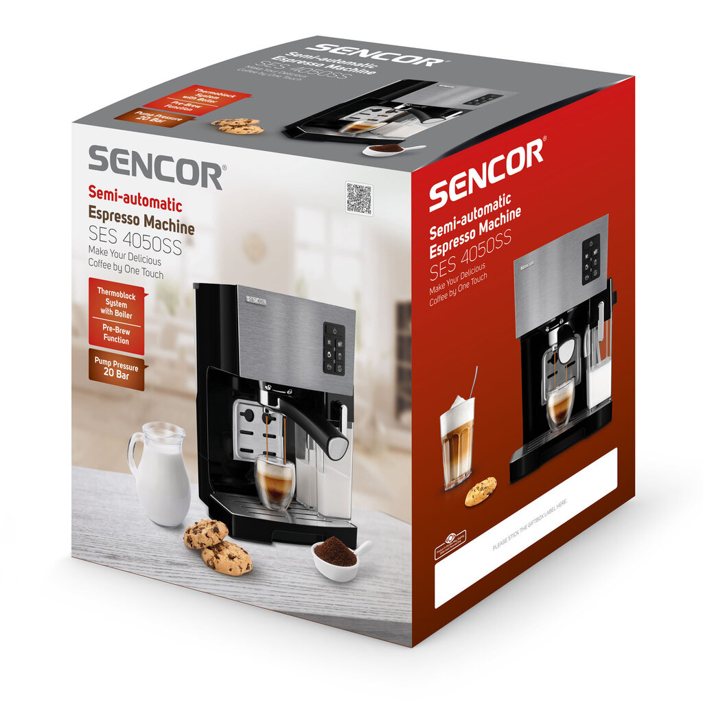 Sencor SES4050SS hind ja info | Kohvimasinad ja espressomasinad | hansapost.ee