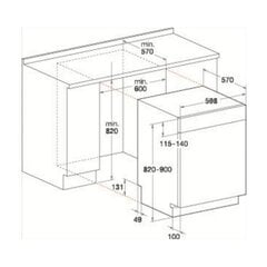 Whirlpool WBC3C26B цена и информация | Посудомоечные машины | hansapost.ee