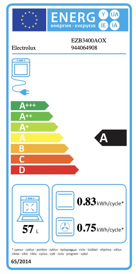 Electrolux EZB3400AOX цена и информация | Ahjud | hansapost.ee