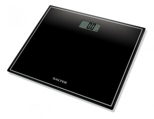Salter 9207 BK3R Compact Glass Electronic Bathroom Scale - Black цена и информация | Весы (бытовые) | hansapost.ee