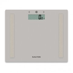 Salter 9113 GY3R Compact Glass Analyser Bathroom Scales - Grey цена и информация | Весы (бытовые) | hansapost.ee