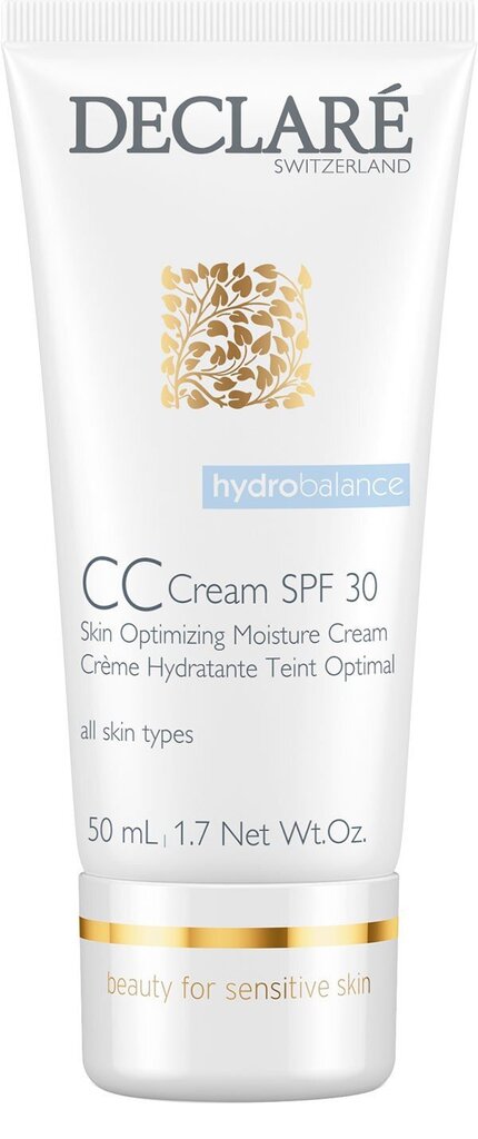 CC kreem Declare Hydro Balance CC Cream SPF 30 Skin Optimizing Moisture Cream 50 ml hind ja info | Näokreemid | hansapost.ee