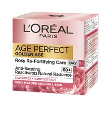 Дневной крем для лица для зрелой кожи L'oreal Paris Age Perfect Golden Age Rosy SPF 20 50 мл цена и информация | Кремы для лица | hansapost.ee