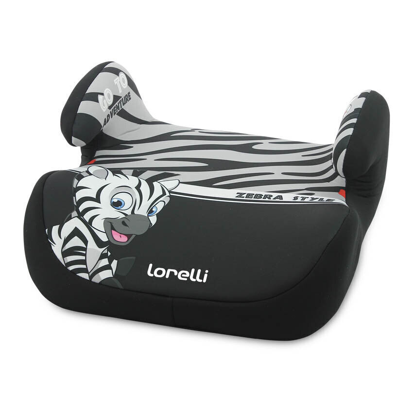 Turvaiste Lorelli Topo Comf, 15-36 kg, Zebra Grey-White цена и информация | Turvatoolid ja turvahällid | hansapost.ee