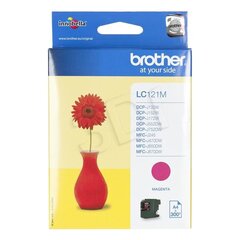 Brother LC121M, magenta tindikassett, 300 lk, roosa hind ja info | Laserprinteri toonerid | hansapost.ee