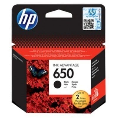 HP 650 printeri tindikassett (CZ101AE), must hind ja info | Tindiprinteri kassetid | hansapost.ee