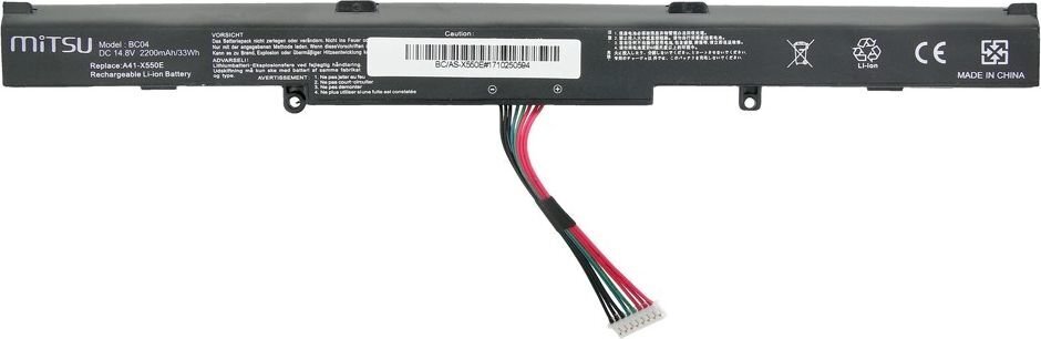 Mitsu BC/AS-X550E цена и информация | Sülearvuti akud | hansapost.ee