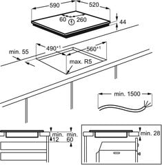 Electrolux EIV634 цена и информация | Варочные поверхности | hansapost.ee