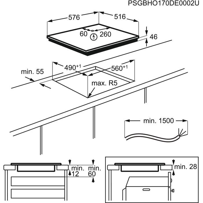 AEG IAE64413XB цена и информация | Pliidiplaadid | hansapost.ee