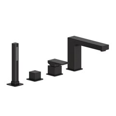 Mexen смеситель для ванны из 4-х частей Cube black цена и информация | Смесители | hansapost.ee