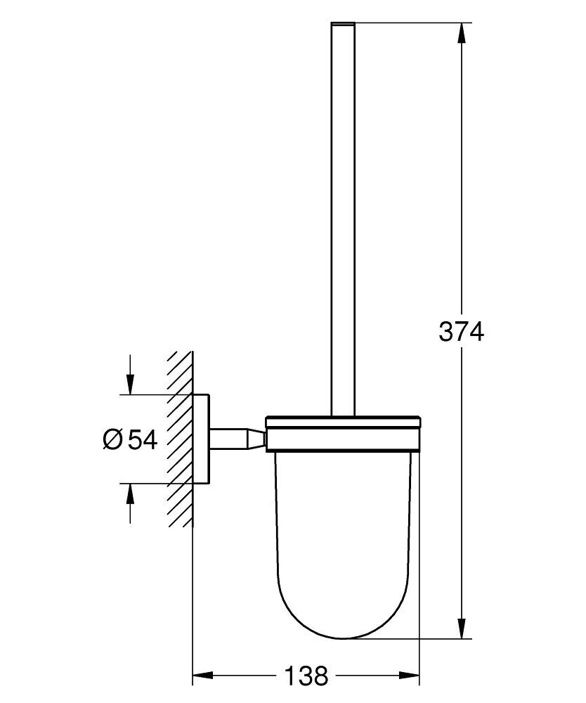 Grohe BauCosmopolitan tualettharja komplekt цена и информация | Vannitoa aksessuaarid | hansapost.ee