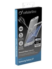 Экран Samsung Galaxy S7 SECOND GLASS Capsule от Cellular Белый цена и информация | Cellularline Мобильные телефоны, Фото и Видео | hansapost.ee