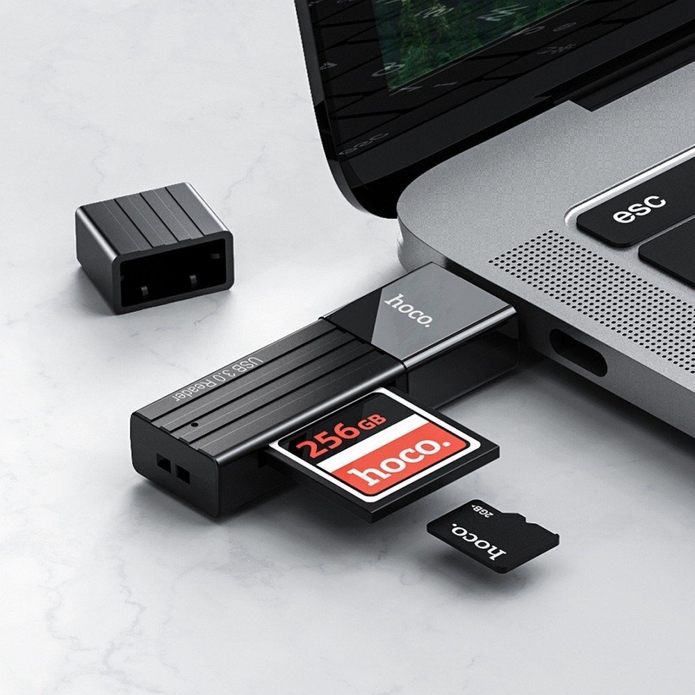 Hoco HB20 USB 3.0 2in1 Memory Card Reader цена и информация | USB adapterid ja jagajad | hansapost.ee